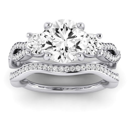 Bottlebrush Lab Diamond Matching Band For Round Center(Band Only. Engagement Ring Not Included) - BeverlyDiamonds
