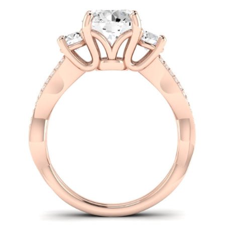 Bottlebrush Lab Diamond Matching Band For Round Center(Band Only. Engagement Ring Not Included) - BeverlyDiamonds