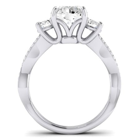 Bottlebrush Lab Diamond Matching Band For Round Center(Band Only. Engagement Ring Not Included) - BeverlyDiamonds