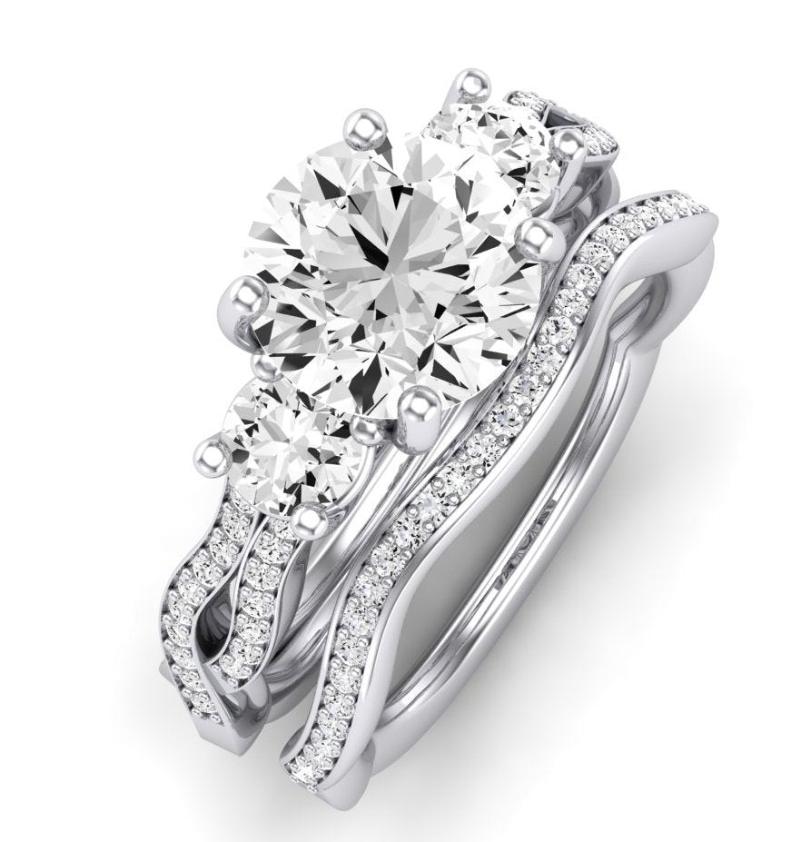 Bottlebrush Lab Diamond Matching Band For Round Center(Band Only. Engagement Ring Not Included) - BeverlyDiamonds