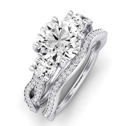 Bottlebrush Lab Diamond Matching Band For Round Center(Band Only. Engagement Ring Not Included) - BeverlyDiamonds