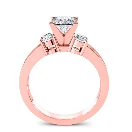 Briarrose Diamond Matching Band Only (engagement Ring Not Included) For Ring With Princess Center rosegold