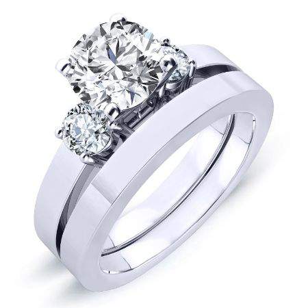 Briarrose Diamond Matching Band for Round Center (Band Only. Engagement Ring Not Included) - BeverlyDiamonds