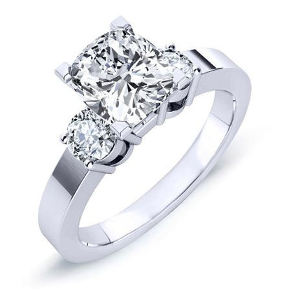 Briarrose Lab Diamond Matching Band For Cushion Center(Band Only. Engagement Ring Not Included) - BeverlyDiamonds