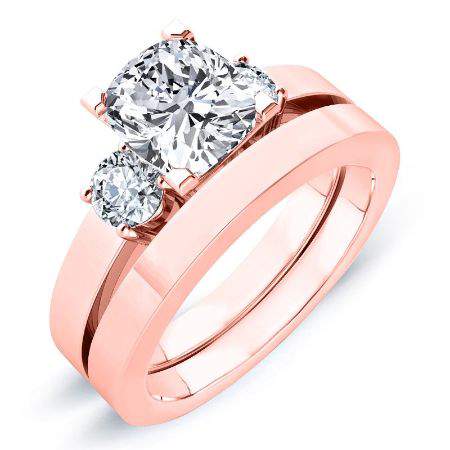 Briarrose Lab Diamond Matching Band For Cushion Center(Band Only. Engagement Ring Not Included) - BeverlyDiamonds