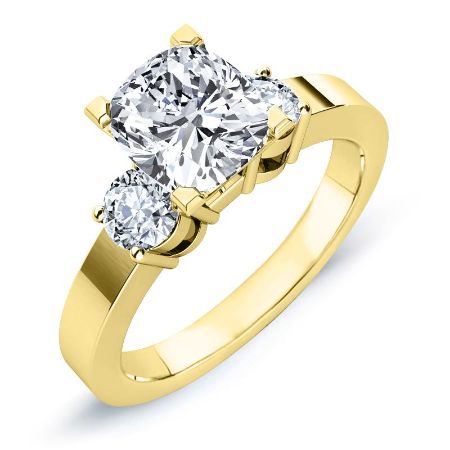 Briarrose Lab Diamond Matching Band For Cushion Center(Band Only. Engagement Ring Not Included) - BeverlyDiamonds