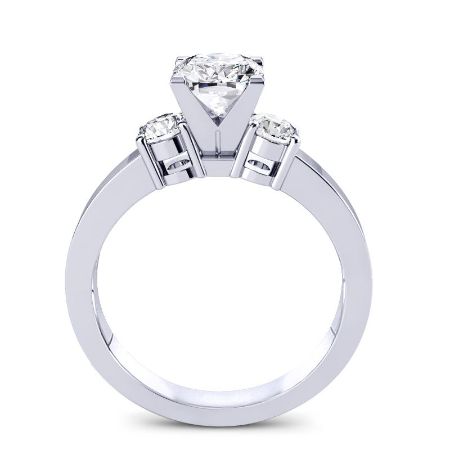 Briarrose Lab Diamond Matching Band For Cushion Center(Band Only. Engagement Ring Not Included) - BeverlyDiamonds
