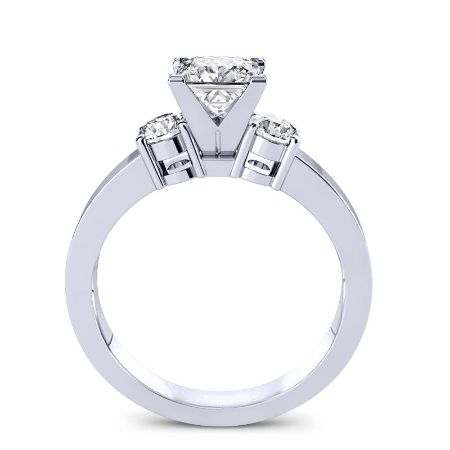 Briarrose Lab Diamond Matching Band For Princess Center(Band Only. Engagement Ring Not Included) - BeverlyDiamonds