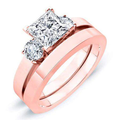 Briarrose Lab Diamond Matching Band For Princess Center(Band Only. Engagement Ring Not Included) - BeverlyDiamonds