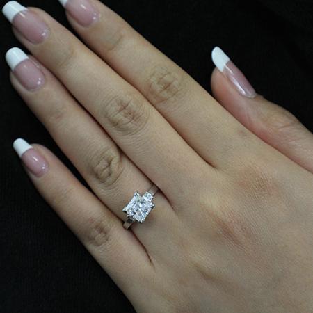 Briarrose - Princess Moissanite Engagement Ring - BeverlyDiamonds