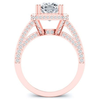 Buttercup - Cushion Moissanite Bridal Set - BeverlyDiamonds