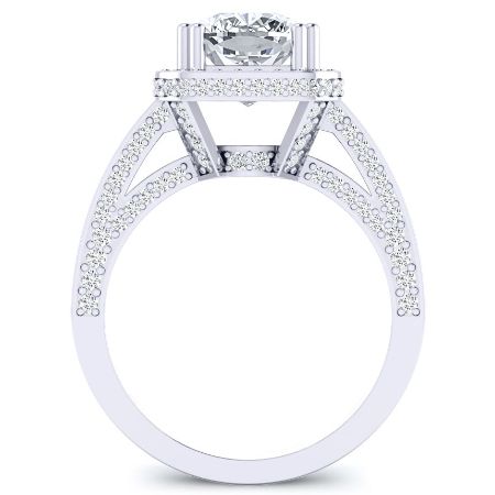 Buttercup - Cushion Moissanite Bridal Set - BeverlyDiamonds