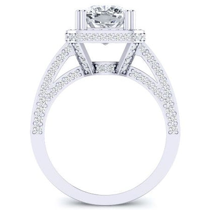 Buttercup - Cushion Moissanite Bridal Set - BeverlyDiamonds