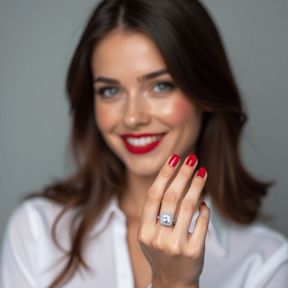 Buttercup - Cushion Moissanite Engagement Ring - BeverlyDiamonds