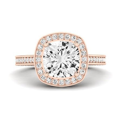 Buttercup Diamond Matching Band for Cushion Center (Band Only. Engagement Ring Not Included) - BeverlyDiamonds