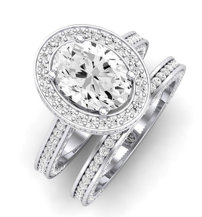 Buttercup Diamond Matching Band for Oval Center (Band Only. Engagement Ring Not Included) - BeverlyDiamonds