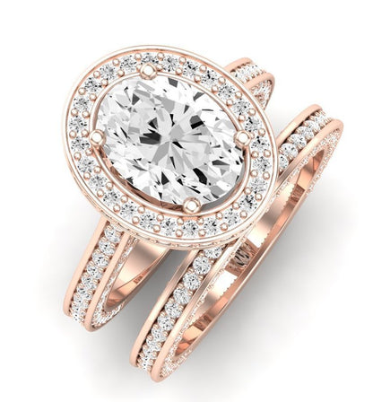 Buttercup Diamond Matching Band for Oval Center (Band Only. Engagement Ring Not Included) - BeverlyDiamonds