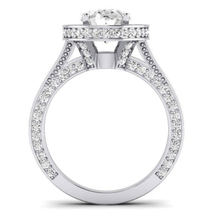 Buttercup Diamond Matching Band for Oval Center (Band Only. Engagement Ring Not Included) - BeverlyDiamonds