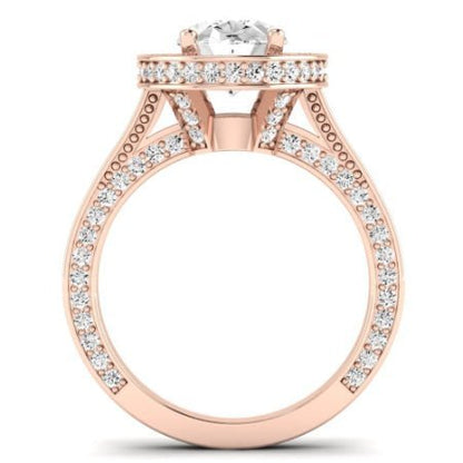 Buttercup Diamond Matching Band for Oval Center (Band Only. Engagement Ring Not Included) - BeverlyDiamonds