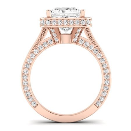 Buttercup Diamond Matching Band for Princess Center (Band Only. Engagement Ring Not Included) - BeverlyDiamonds