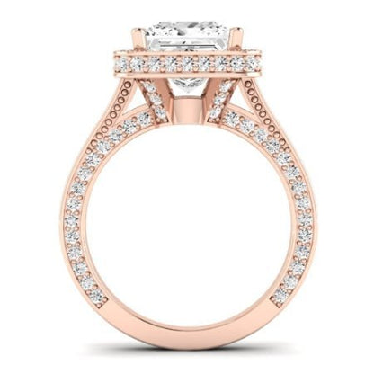 Buttercup Diamond Matching Band for Princess Center (Band Only. Engagement Ring Not Included) - BeverlyDiamonds