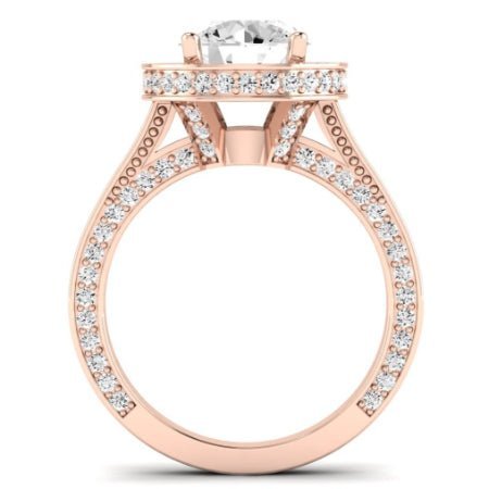 Buttercup Diamond Matching Band for Round Center (Band Only. Engagement Ring Not Included) - BeverlyDiamonds