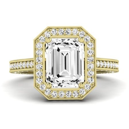 Buttercup - Emerald Diamond Bridal Set - BeverlyDiamonds