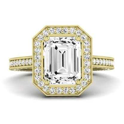 Buttercup - Emerald Diamond Bridal Set - BeverlyDiamonds