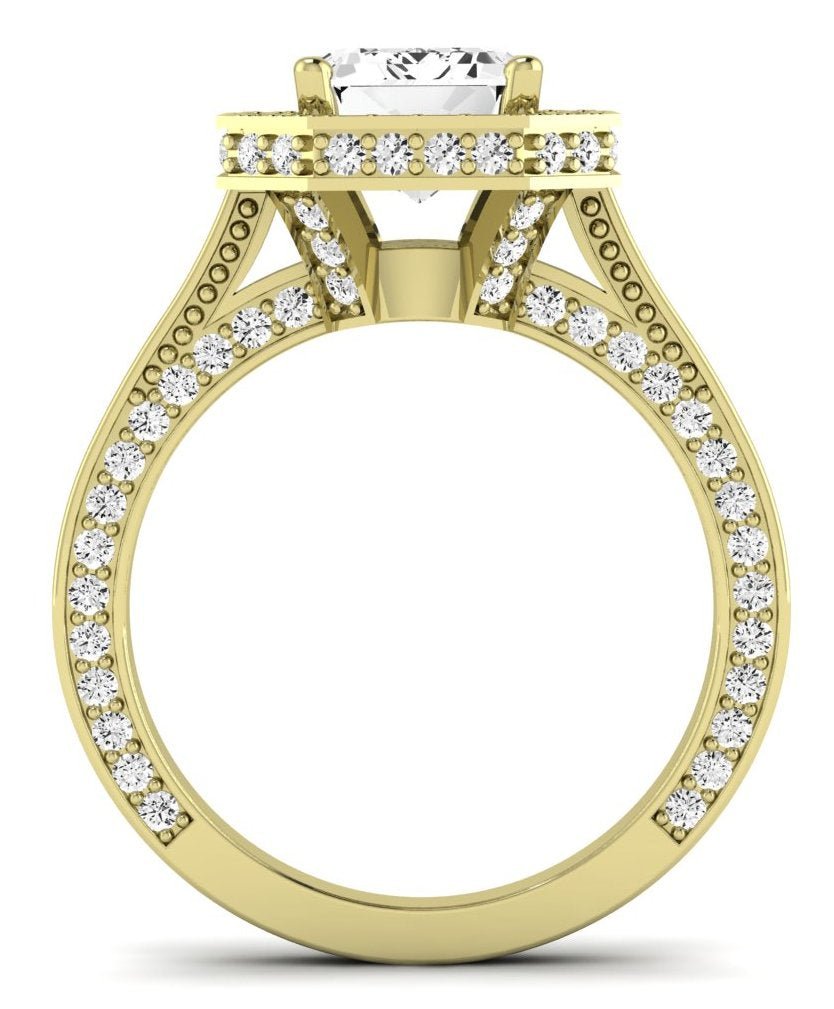 Buttercup - Emerald Lab Diamond Engagement Ring (IGI Certified) - BeverlyDiamonds