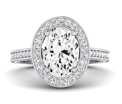 Buttercup - GIA Natural Oval Diamond Engagement Ring - BeverlyDiamonds