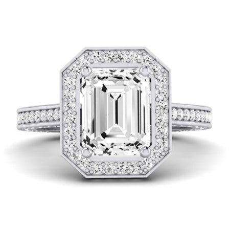Buttercup Lab Diamond Matching Band For Emerald Center(Band Only. Engagement Ring Not Included) - BeverlyDiamonds