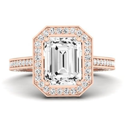 Buttercup Lab Diamond Matching Band For Emerald Center(Band Only. Engagement Ring Not Included) - BeverlyDiamonds
