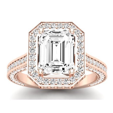 Buttercup Lab Diamond Matching Band For Emerald Center(Band Only. Engagement Ring Not Included) - BeverlyDiamonds