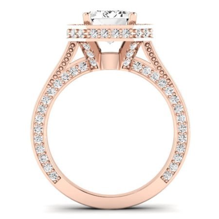 Buttercup Lab Diamond Matching Band For Emerald Center(Band Only. Engagement Ring Not Included) - BeverlyDiamonds