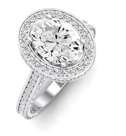 Buttercup - Oval Moissanite Engagement Ring - BeverlyDiamonds