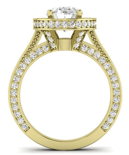 Buttercup - Oval Moissanite Engagement Ring - BeverlyDiamonds