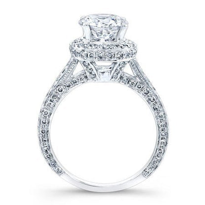 Buttercup - Round Moissanite Bridal Set - BeverlyDiamonds