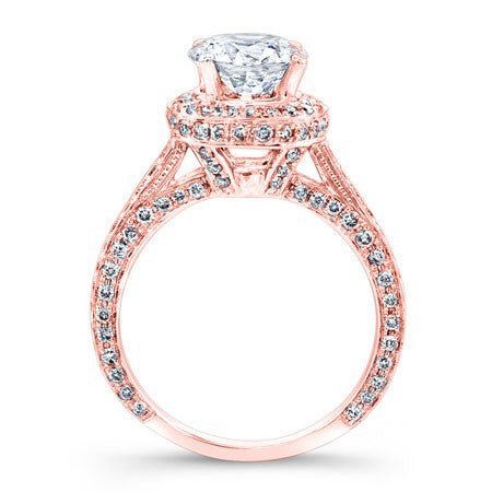 Buttercup - Round Moissanite Bridal Set - BeverlyDiamonds