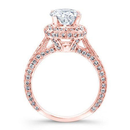 Buttercup - Round Moissanite Bridal Set - BeverlyDiamonds