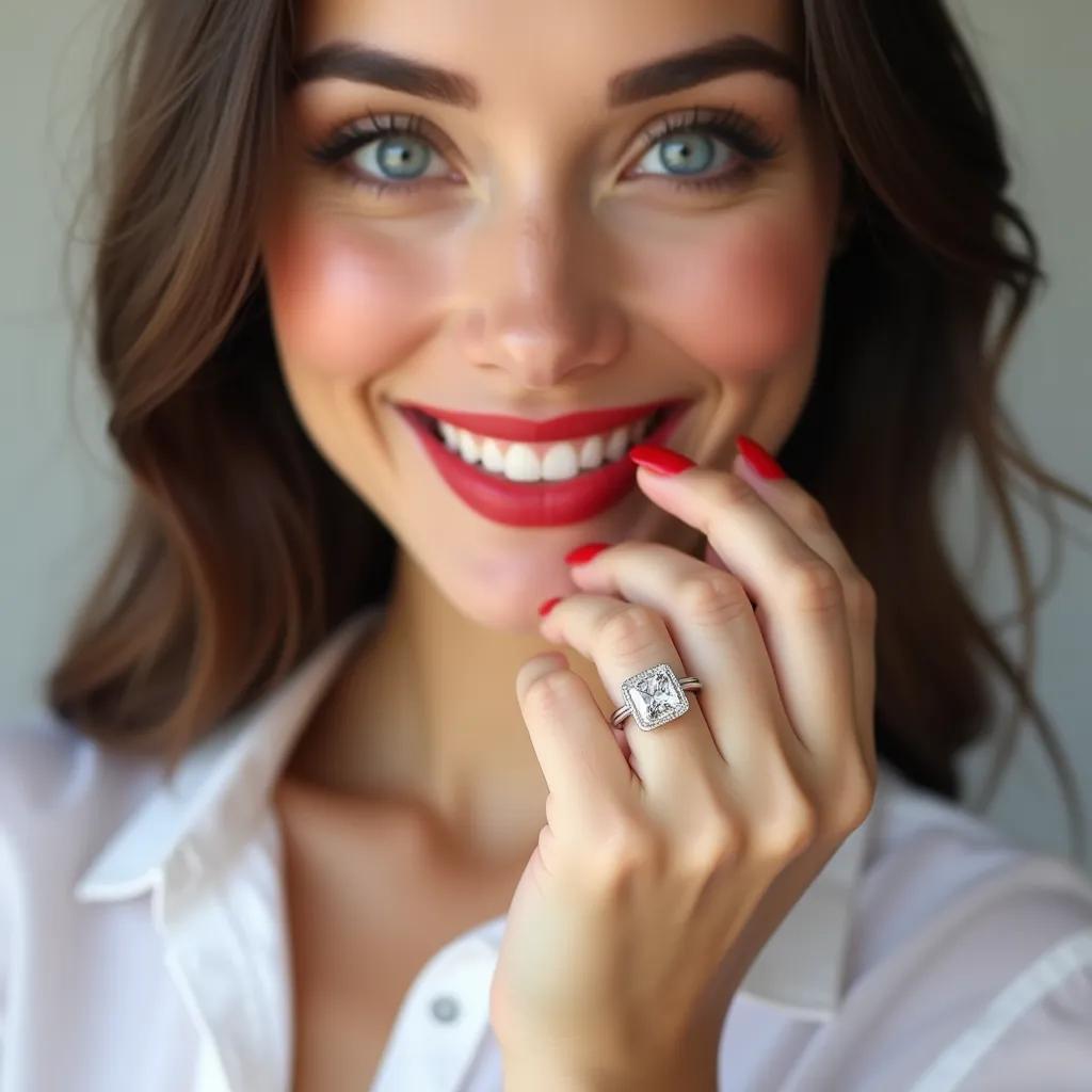 Callalily Cushion Diamond Engagement Ring (Lab Grown Igi Cert) rosegold