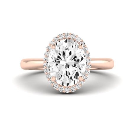 Callalily Oval Moissanite Bridal Set rosegold