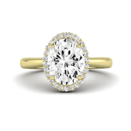 Callalily Oval Moissanite Bridal Set yellowgold