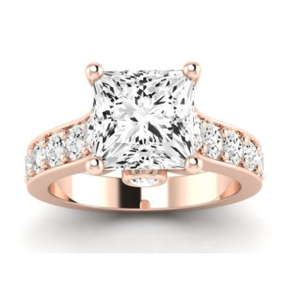 Calluna Diamond Matching Band Only (does Not Include Engagement Ring) For Ring With Princess Center rosegold