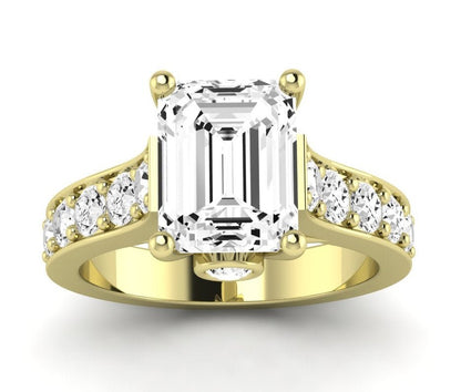 Calluna Emerald Diamond Engagement Ring (Lab Grown Igi Cert) yellowgold