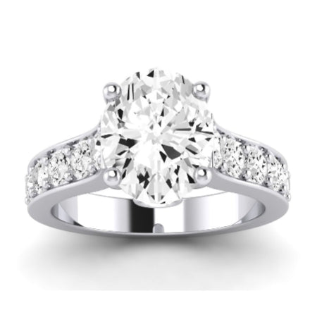 Calluna Diamond Matching Band Only (does Not Include Engagement Ring) For Ring With Oval Center whitegold