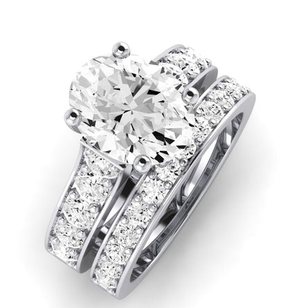 Calluna Diamond Matching Band Only (does Not Include Engagement Ring) For Ring With Oval Center whitegold