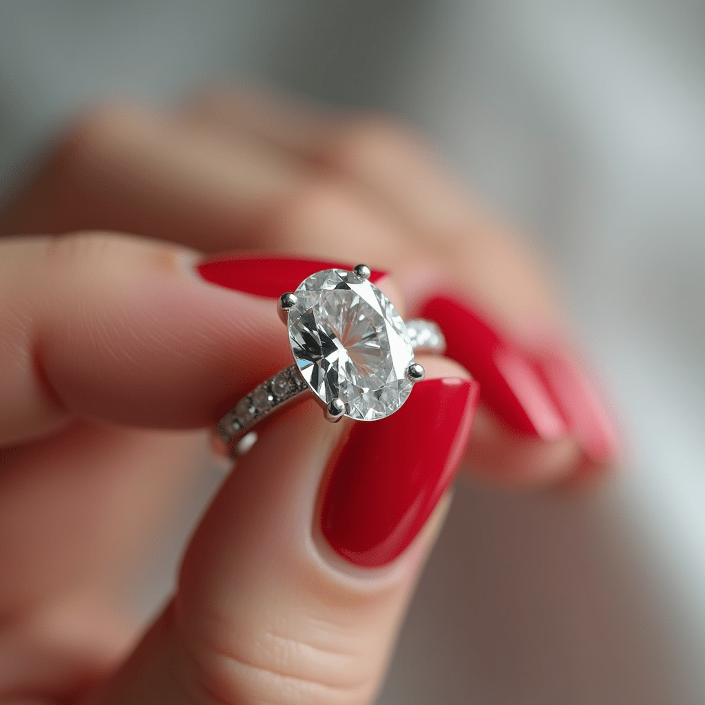 Calluna - Oval Diamond Engagement Ring (Clarity Enhanced)