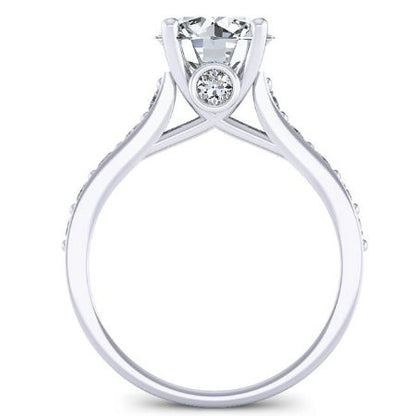 Calluna Round Moissanite Bridal Set whitegold