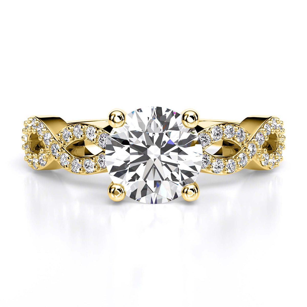 camellia round yellowgold