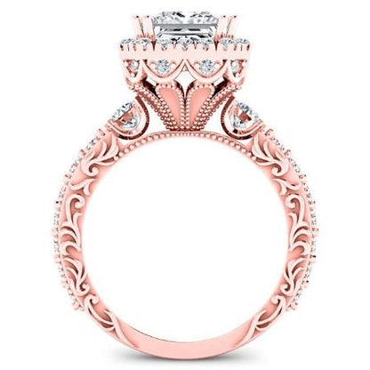 Canna Princess Diamond Bridal Set (Lab Grown Igi Cert) rosegold